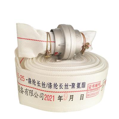 China Fire Fighting Canvas Fire Hydrant Hose Flame Retardant Fire Hose for sale