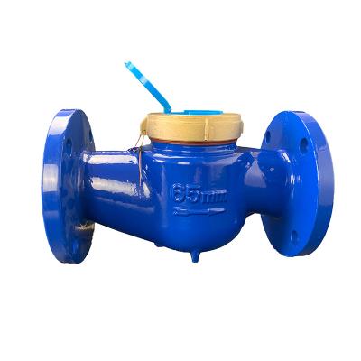 China Household Copper Cover Large Diameter LXL Gigabyte Standard Flange Mechanical Water Meter for sale