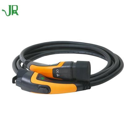 China JERI Hot Sale Electric Vehicle connector plug 32A Type 2 to Type1 ev charging cable JR-P012-32S for sale