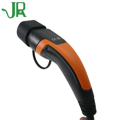 China JERI 32A Three Phase IEC62196 5 Meter New Energy Car Type 2 to Type 2 EV Charger Cable JR-P022-32T for sale