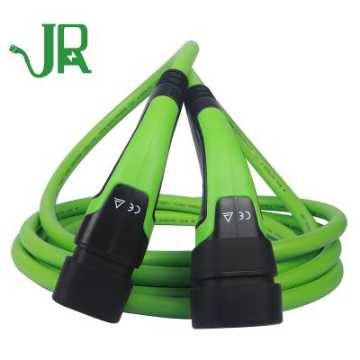 China Residential / General-Purpose JERI IEC 62196-2 three phase cable type 2 male connector to female EV charging cable for sale