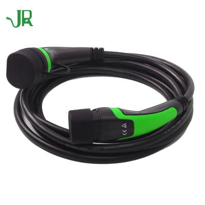 China JERI Residential / General Purpose 32A 3 Phase Electric Vehicle Type2 EV Charging Cable for sale