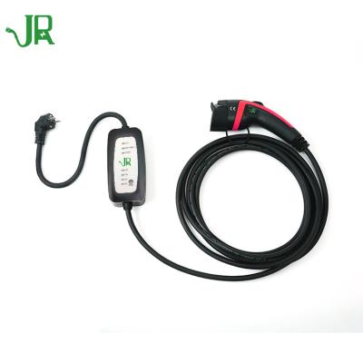 China Other JERI Portable Electric Car Type 1 J1772 Evse Adjustable Electric Vehicle Portable Charger with 5M TUV Rope for sale