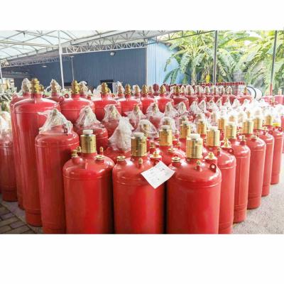 China Red Color Fm200 Gas Cylinder 4.2MPa / 5.6MPa Fire Suppression Container for sale