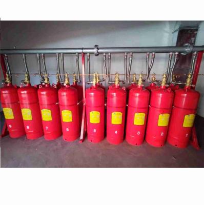 China 90L FM200 Cylinder Working Pressure 5.6Mpa Red FM200 Containers for sale