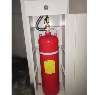 China 100L single cabinet FM200 computer room database gas fire extinguisher for sale