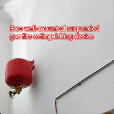 China 30L Red Suspended FM200 Gas Fire Extinguishing Bottle System For Small Single Zone for sale