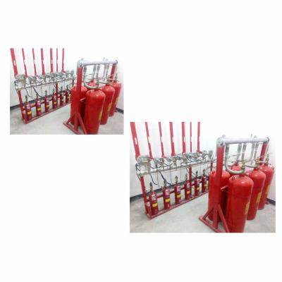 China Multiple Zone Fire Gas Suppression System Heptafluoropropane 70L 90L 100L 120L Capacity for sale