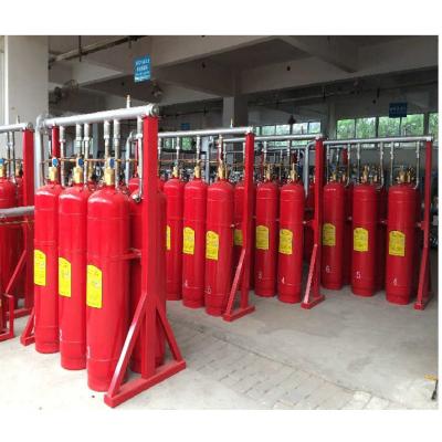 Cina Sistema di estinzione a gas da 120L Fm200 rosso estintore automatico in vendita