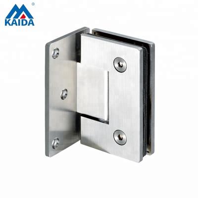 China Shower Door Stainless Steel Glass Shower Door Pivot Glass Hinge for Bathroom Fixed to One Side of Wall for sale