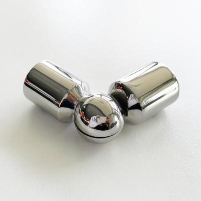 China Modern Adjustable Stainless Steel Shower Room Divider Tube Connector 19mm 25mm Glass Pipe for sale