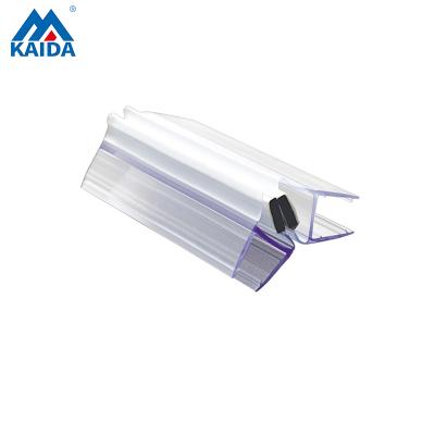 China Bathroom Glass Products Door PVC Sliding Door For Shower Room Glass Door Magnetic Seal Waterproof Strip for sale