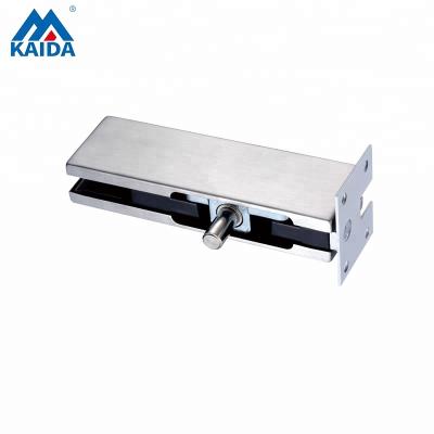 China Wall Mounted Stainless Steel Glass Door System Door Pivot Fixture Top Fixture for sale