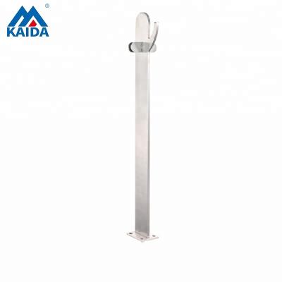 China Hotel Stainless Steel Stair Handrail Glass Railing Post for sale