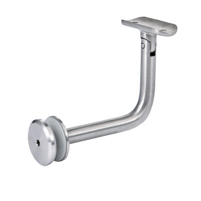 China Modern Stainless Steel Handrail Adjustable Railing Tube Support Glass Bracket for sale