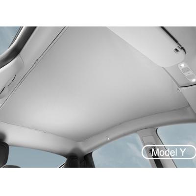 China 2023 Tesla Model Y Roof Sunshade Panoramic Sunroof Sunshade Sunshade Interior Accessories Lowering Car Sun Protection Car Window UV Sunshade for sale