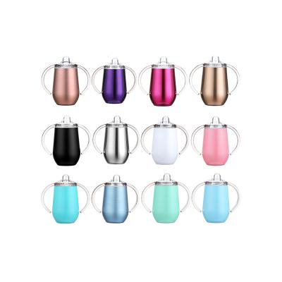 China BPA Free Stainless Steel 10 Ounce Vacuum Insulated Sublimation Toddler Baby Sippy Cup for sale