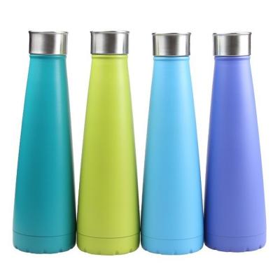 China Stylish 16 oz Stainless Steel Ladies Sustainable Double Walled Insulation Vacuum Sports Water Bottle for sale