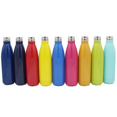 China Sustainable Wholesale 17 Oz Stainless Steel Double Wall Insulated Vacuum Cola Shaped Water Bottle for sale