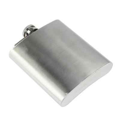 China Minimalist custom logo 8 oz stainless steel vodka whiskey pocket hip single wall flask for sale