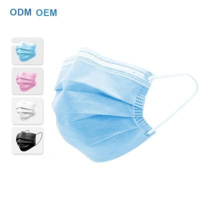 China Disposable Flat Face Medical Mask Custom Made Logo Customized Disposable Mask 3 Ply Color for sale