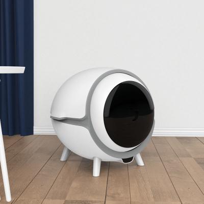 China WiFi auto Cat Litter Box Large Portable entrega o trabalho com pá automático livre à venda