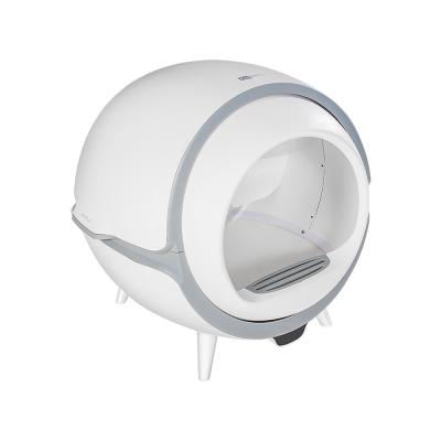 China Smart Cat Litter Basin Automatic Litter Box Toilet Efficient Sterilization for sale