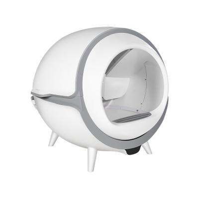 China Limpeza de auto automática Cat Toilet Fully Enclosed Indoor 6W 11.5Kg à venda