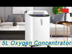 Portable 5L Oxygen Concentrator Quiet Home With Universal Wheel