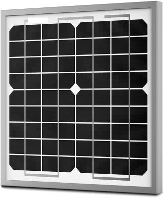 China Best Small Car Battery Waterproof Portable Solar Net Charger Mini 10W Solar Cell Mono Panel for sale