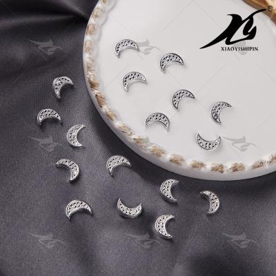 China Wholesale Iregular Jewelry New 3D Crystal Nail Art Designs Rhinestone Decorate Moon Nail Charms Accessories Fake Stone for sale