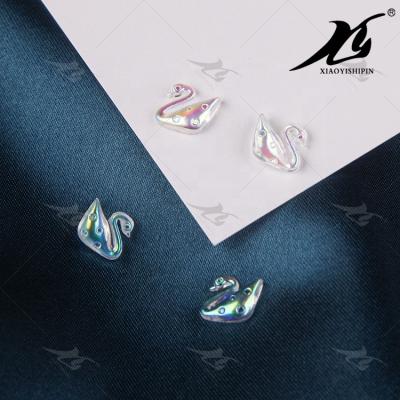 China Mixed Nail Art Decorations Nail Art Stickers Iregular 2021 High Quality Professional Cheap Custom 3D DIY Swan Shape for sale