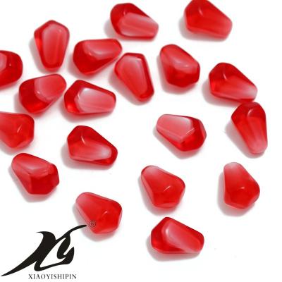 China Europe Vintage Stone Fruit Pomegranate Hot Selling Red Seed Beads Embedded Decorations Ornament for sale