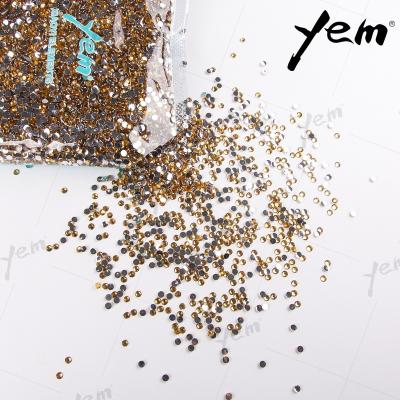 China Wholesale Environmental Inspection YEM LCT Color 4mm LCT Hotfix Glitter Transparent Resin Sew On Stone Flatback Hot Fix Jelly Rhinestones for sale