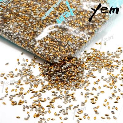 China Environmental Inspection 75 Bags / Custom Transparent Cardboard 4x8 Hotfix UV Gold Glitter Sew On Hot Stone Flatback Fix Resin Horse Eye Rhinestone for sale