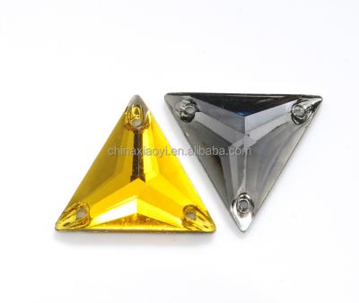 China Resin Flatback Sew On Button Flatback Triangle Diamond Rhinestones Creative Bead Garment Accessories Beads For Jewelry Making Accessory for sale