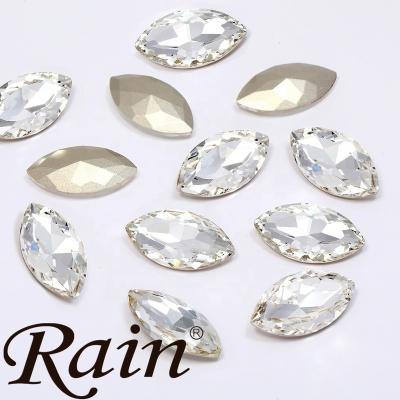 China Crystal Drop Crystal Drop Applique Hot Fix Pointback Rhinestone Patch Rhinestone Decoration Fantasy Glass Stone Chandelier Earrings aa Nevette Pointback for sale