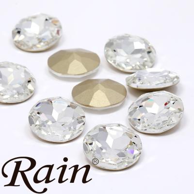 China Wholesale High Quality Pointback Color AA Glass Gemstone Flower Rhinestones For DIY Apparel Party Dresses for sale