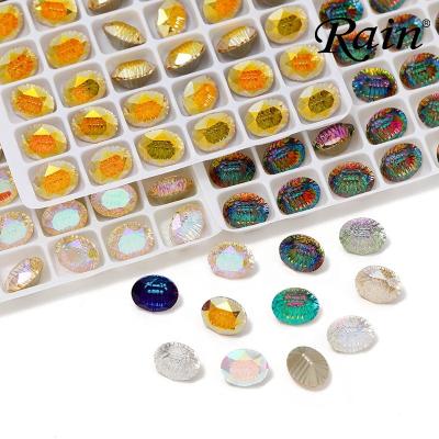 China Pointback Rain DIY Nail Drill Hexagon Concave Lower Arc Carving Rhinestones Lotus Shading Carving Nail Rhinestones for sale