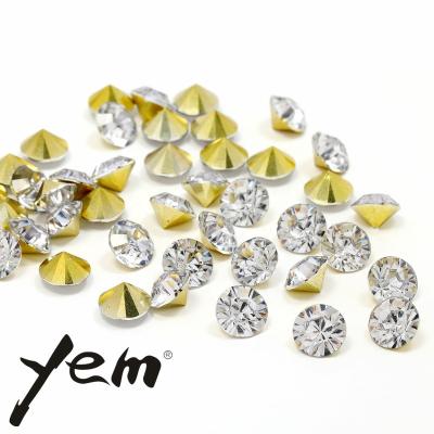 China Fancy Pointback Yem Wholease Rhinestone Led Back Artwork Crystal Rhinestones For Nail Art Jewerly Hot-fix Rhinestone No for sale