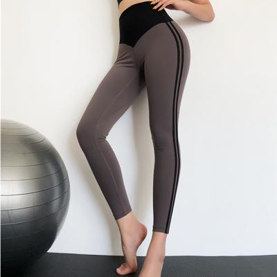 China Women Long Lasting Sports Stretch Tights Gaiters Waisted Cuffs Anti Yoga Pants Gym Sweaty Anti Top for sale