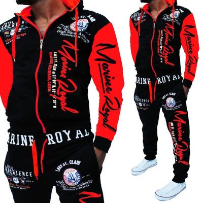 China New Reversible Men's Sports Jacket Sets Hooded Sweatshirt And Pants Plus Size Action Hoodies For Men for sale