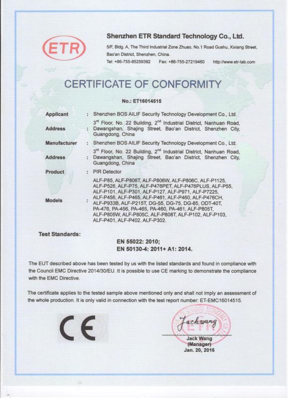 CE - Shenzhen Huoba Fire Emergency Safety Technology Co., Ltd.