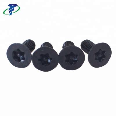 China ISO Environmental Friendly Custom Black Oxide Countersunk Torx With Pin Security Screw for sale