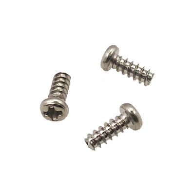 China M2x6 Pan M2x6 Nickel Plated PB Carbon Steel Phillips Pan Head Self Tapping Screw Flat End for sale