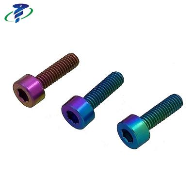 China Drone For Aerial Photography Pure Cold Anodizing Titanium-TA1/TA2 Five Color Motorcycle Titanium Alloy Heading Screw for sale