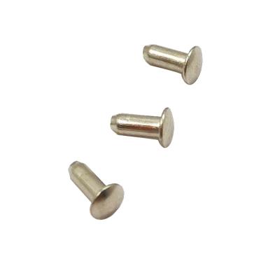 China Electronic products…. Factory Price 1.6 Mm Flat Product Round Head Solid Micro Rivets for sale