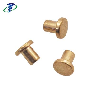 China Copper Customized Solid Tubular Rivet Copper for sale