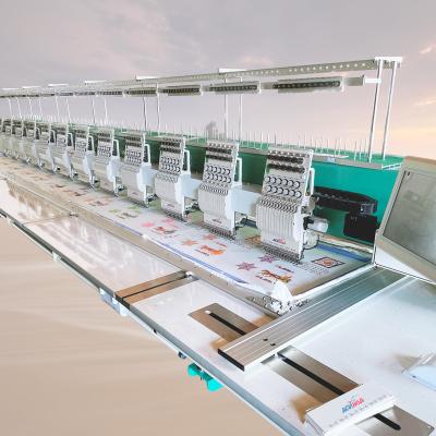 China Main Embroidery Machine Hotels QHM 12 Computer Flat Embroidery Machine for sale