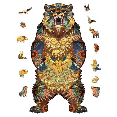 China Educational Toys 3d Jigsaw Educational Jigsaw Puzzle Animal Shaped Wooden Puzzle For Children for sale